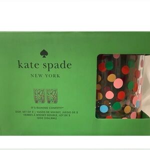 Kate Spade New York Lenox It’s Raining Confetti Double Old Fashioned Glasses 2